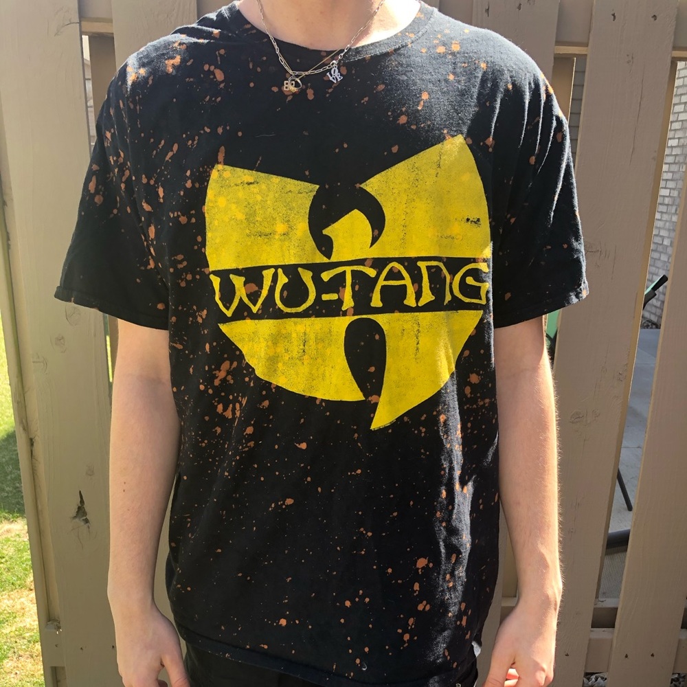 Wu-Tang tee bleached